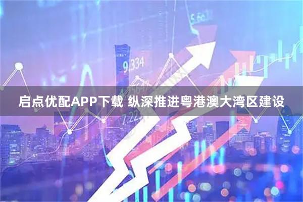 启点优配APP下载 纵深推进粤港澳大湾区建设
